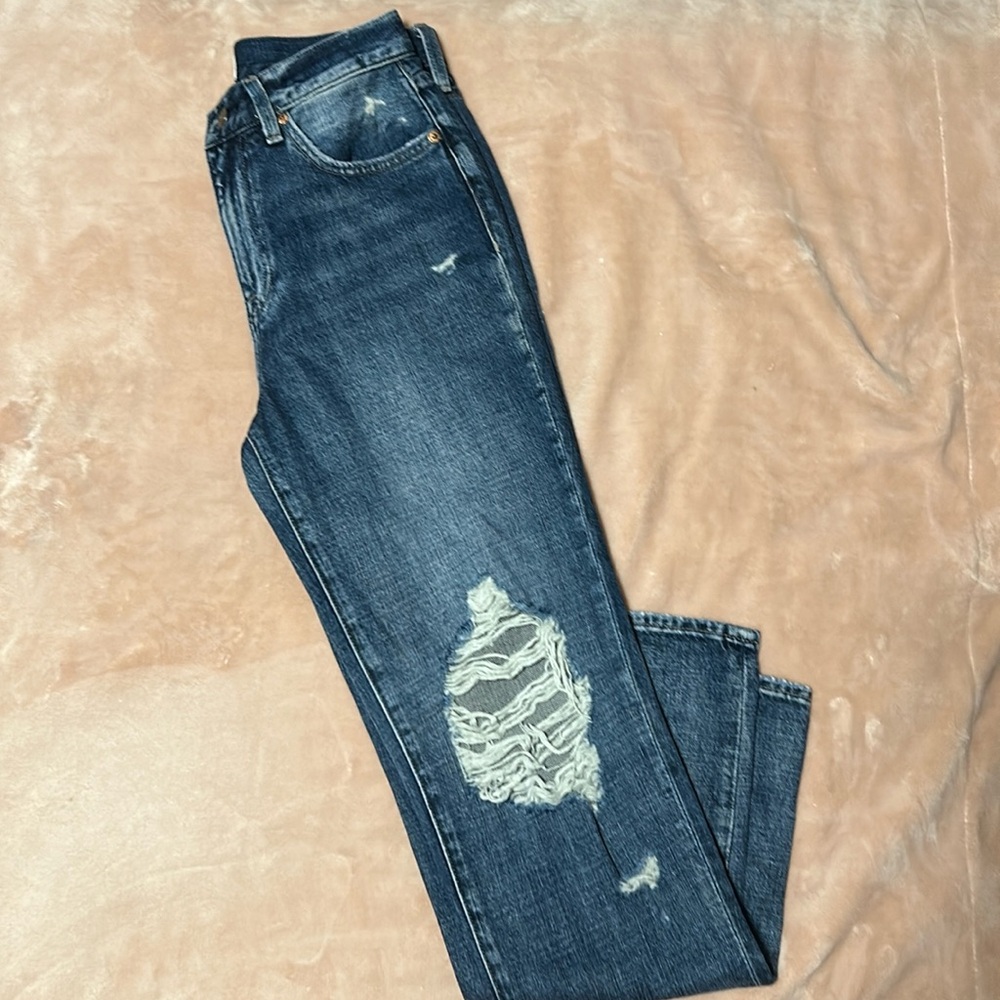 NWOT Pistola High Rise Ripped Jeans Size 25 - Picture 3 of 8